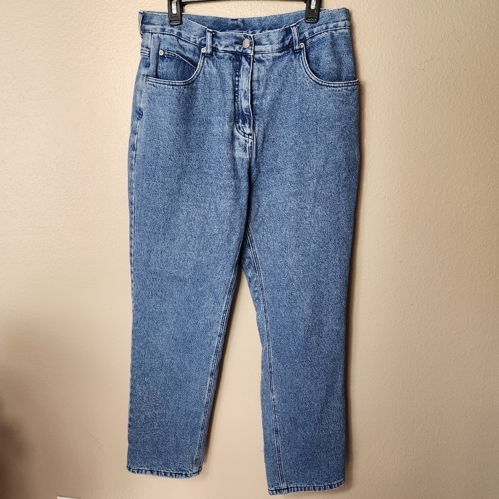 Woolrich Vintage Fleece Lined High Rise Straight Leg 100% Cotton Jeans-Size 12